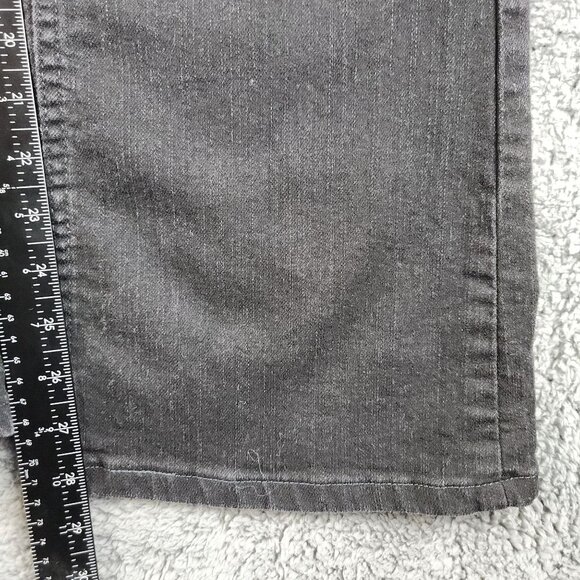 Women's 12P Black Mid Rise Bootcut LEE Riders Curvy Stretch Classic Misses 32x28 - Picture 6 of 10